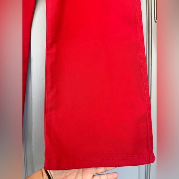 CHAMS  Men's Vibrant Red Cargo Pants, Men’s Size 40 - Picture 7 of 12